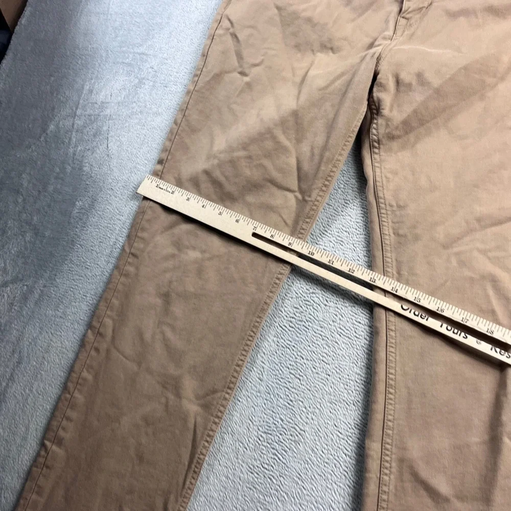 Banana Republic Traveler Pants Mens 35x32 Slim Fit Tan Khaki Chino 5-Pocket